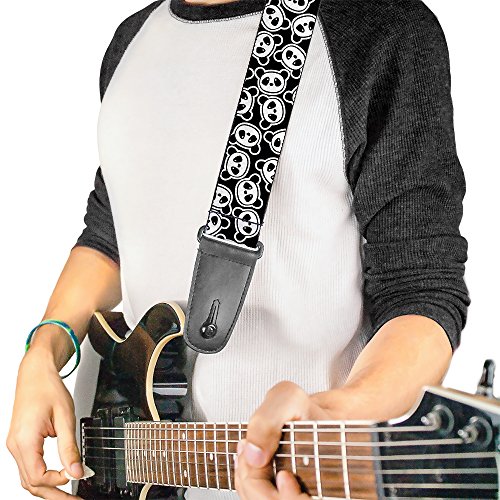 Buckle-down Sangle de guitare – diffuse Panda Ours Cartoon2 Noir/blanc – 5,1 cm de large – 29–137,2 cm de long - Les Beatles, Paul McCartney, John Lennon, RIngo Starr, George Harrison Buckle-down Sangle de guitare – diffuse Panda Ours Cartoon2 Noir/blanc – 5,1 cm de large – 29–137,2 cm de long – Image 3