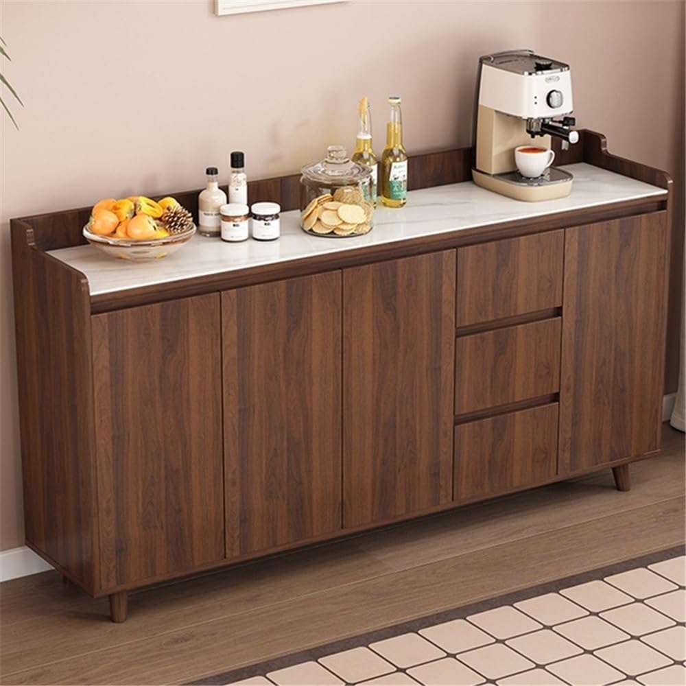 Sideboard Cabinet Sideboard Cabinet Against the wall Integrated Storage Glass Door Living Room Console Coffee Table