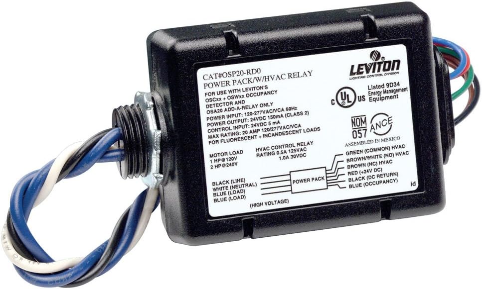 Leviton OSC10M0W WH OCC SENS CEILING LV MULTITECH 24DVC