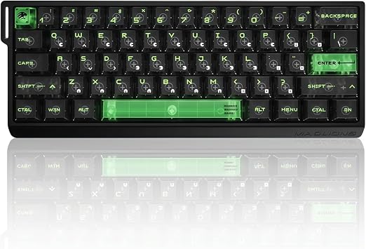 MADLIONS MAD 60 V2 Rapid Trigger RGB Gaming Keyboard,60% Hall Effect Magnetic Switch Wired Mechanical Keyboard with 8K Polling Rate 0.001mm RT PrecisionTransparent Keycaps for PC/Mac (Black)