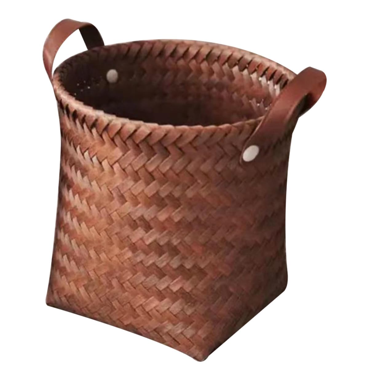 Cesta tejida para almacenamiento pequeño organizador versátil de objetos personales