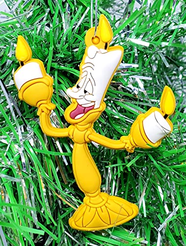 Beauty And The Beast Deluxe Ornament Set With Princess Belle, Cogsworth, Lumiere, Gaston And More #TOP7