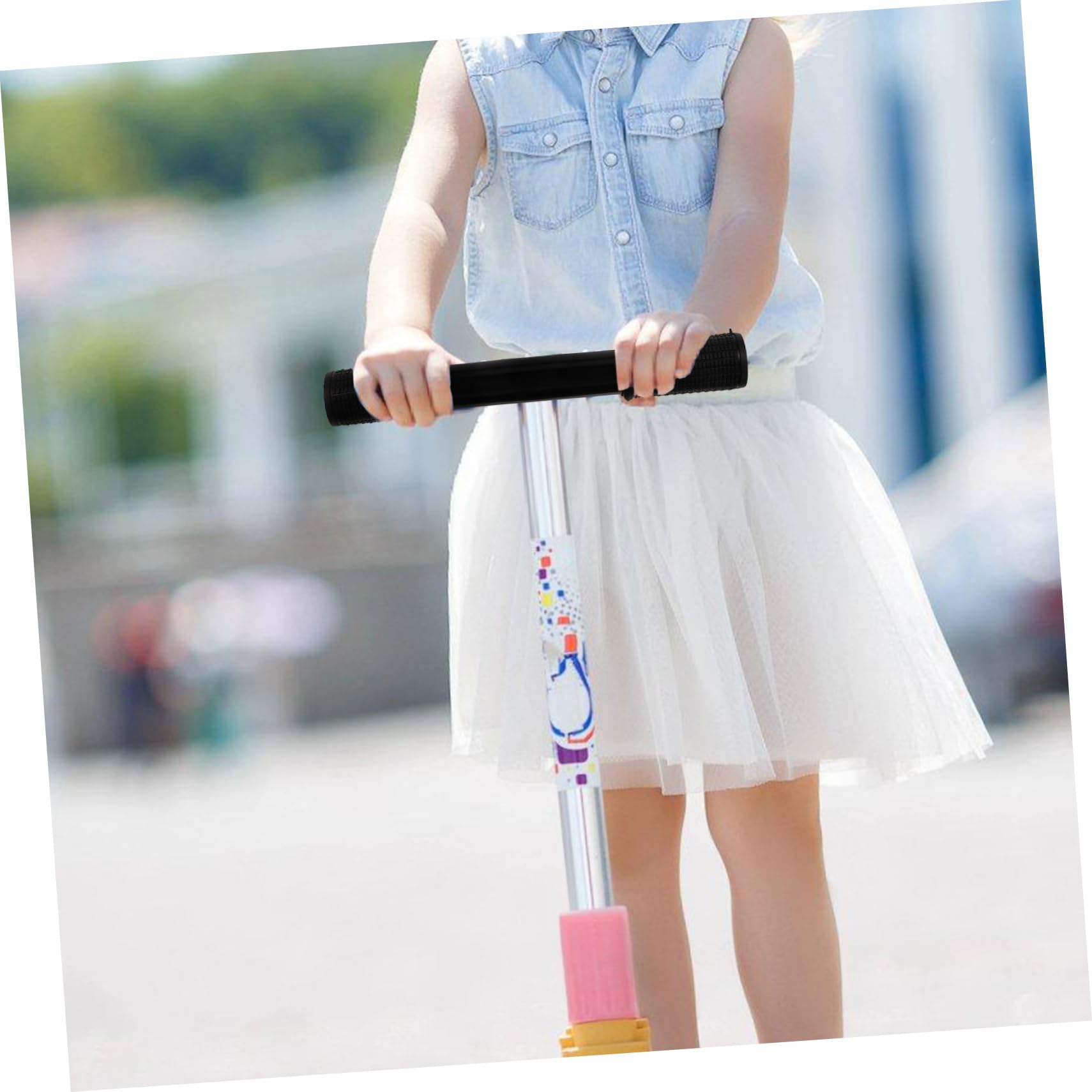Mipcase 5 Pièces Poignée de sécurité Enfant réglable pour Trottinette électrique Poignée de sécurité réglable Barre de Remplacement Scooter poignées trotinette Electrique Acier Inoxydable