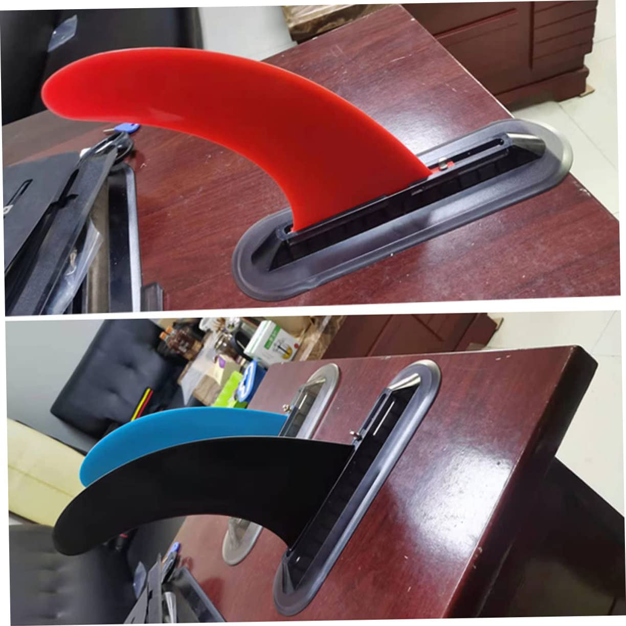 TOYANDONA Aletas de Repuesto para Tabla de Paddle Surf 2 Piezas Goma