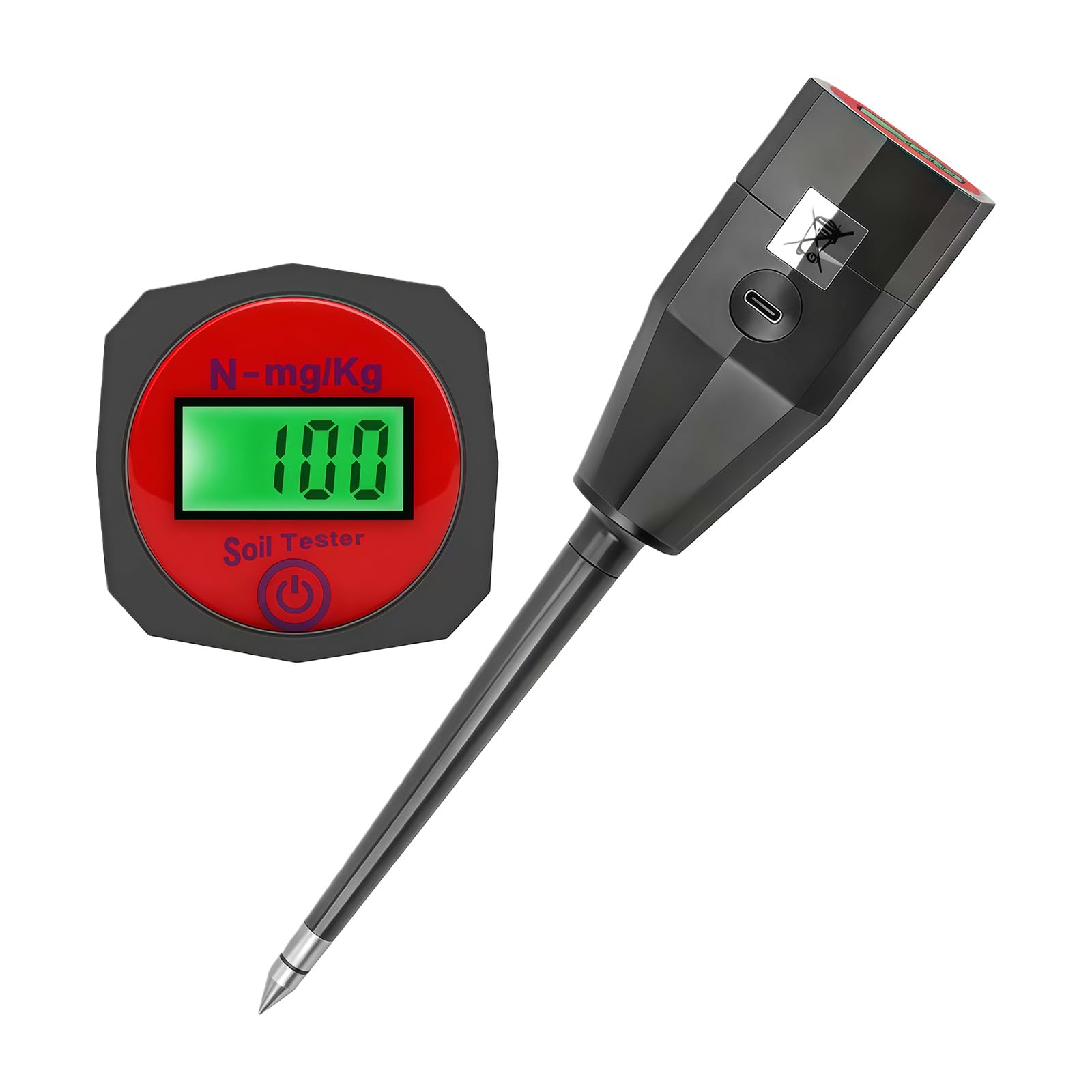 USB Powered Soil NPK Detectors Soil Tester Potassium Meter for Nutrient Testing in Garden and Outdoor Activity Portable NPK
