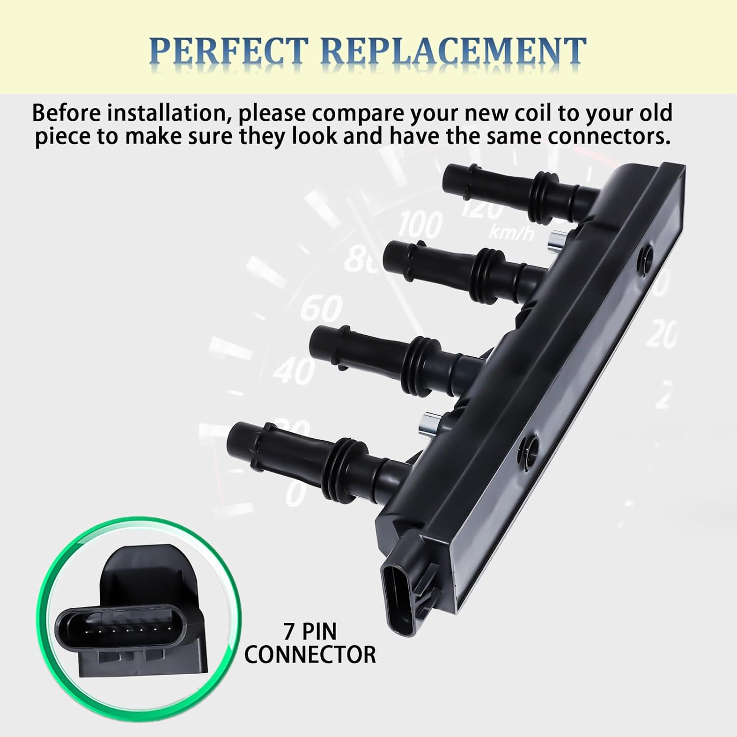 UF669 Ignition Coil Pack Compatible with 1.4L Chevrolet Cruze 2011-2015, Cruze Limited 2016, Sonic 12-20, Trax 13-22, Volt 11-15, Buick Encore 13-21, Cadillac ELR 14-16, Replace 55575499 555778