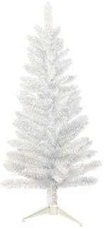 4ft Artificial Christmas Tree ，Xmas Pine Tree Fireproof Material DIY Lighting, Easy Assembly for Indoor and Outdoor Holiday Decoration by Kadunmina (White)
