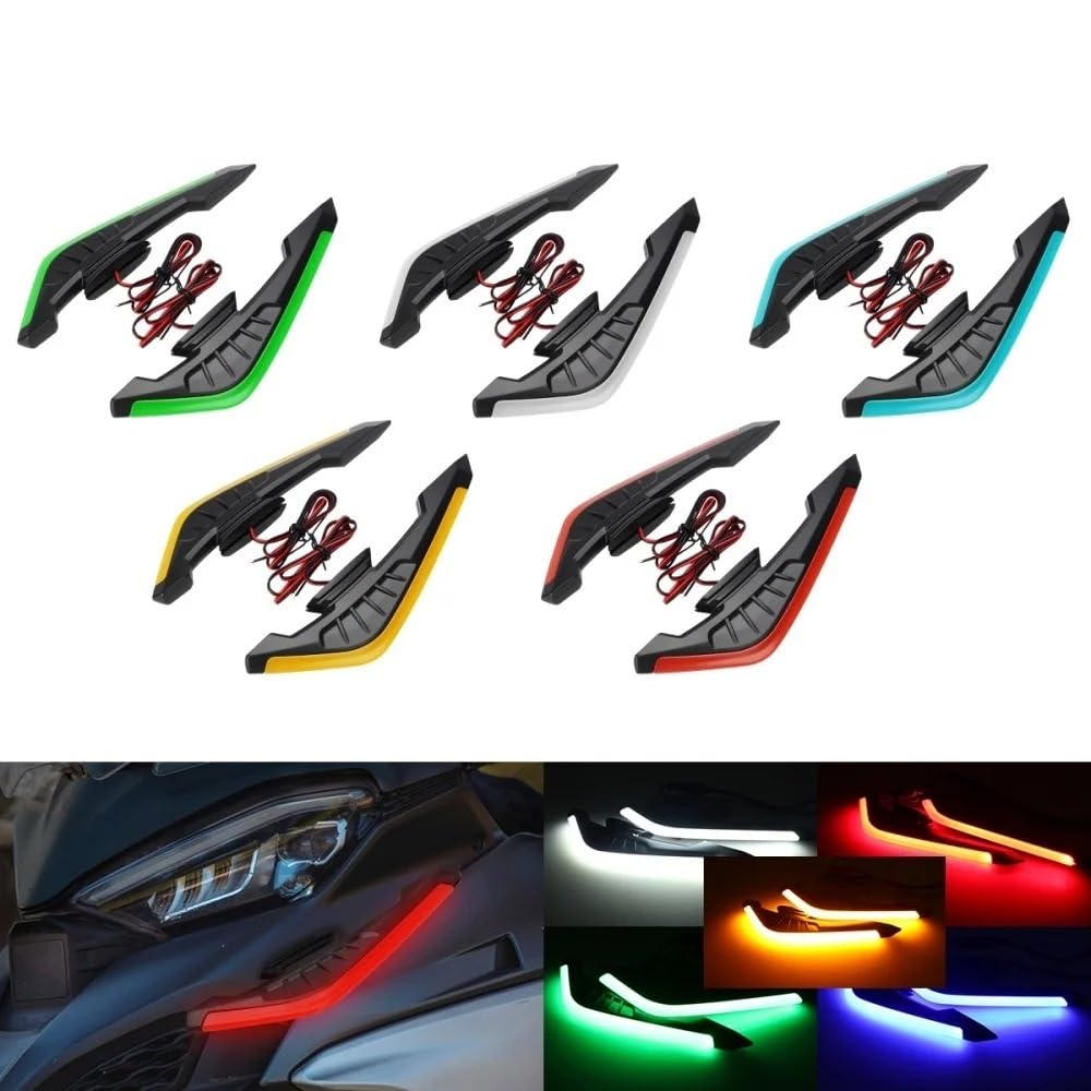 Aerodinamica per Moto Ala aerodinamica delle alette dello spoiler anteriore della motocicletta Kit spoiler anteriore