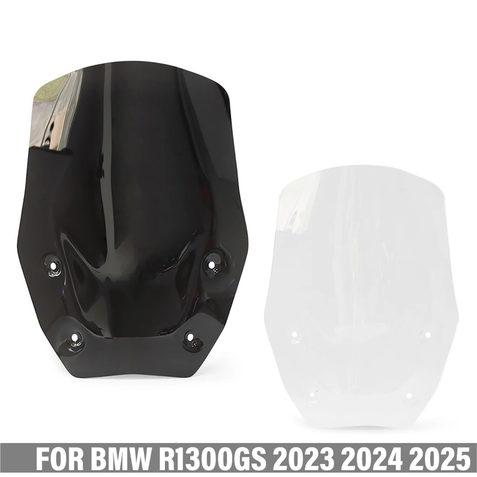Spoiler szyby przedniej motocykla regulowany Pasuje do BMW R1300 GS R 1300GS 2023-2025 Akcesoria do przedniej szyby motocyklowej Przedni spoiler Owiewka Osłona przednia Deflektor(Grey)