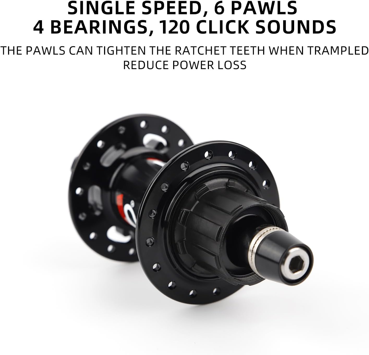 BMX Cassette Hub 135mm Spacing 36H Aluminum Disc Brake Dirt Jump Bike Hub 120 Sound Engagement