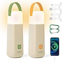 Vista 1 de Dawnrise LED Camping Lantern, Up to 350 Hours Rechargeable Camping Light, 4 Modes Outdoor Flashlight Lantern with Red Light, Water Resistant