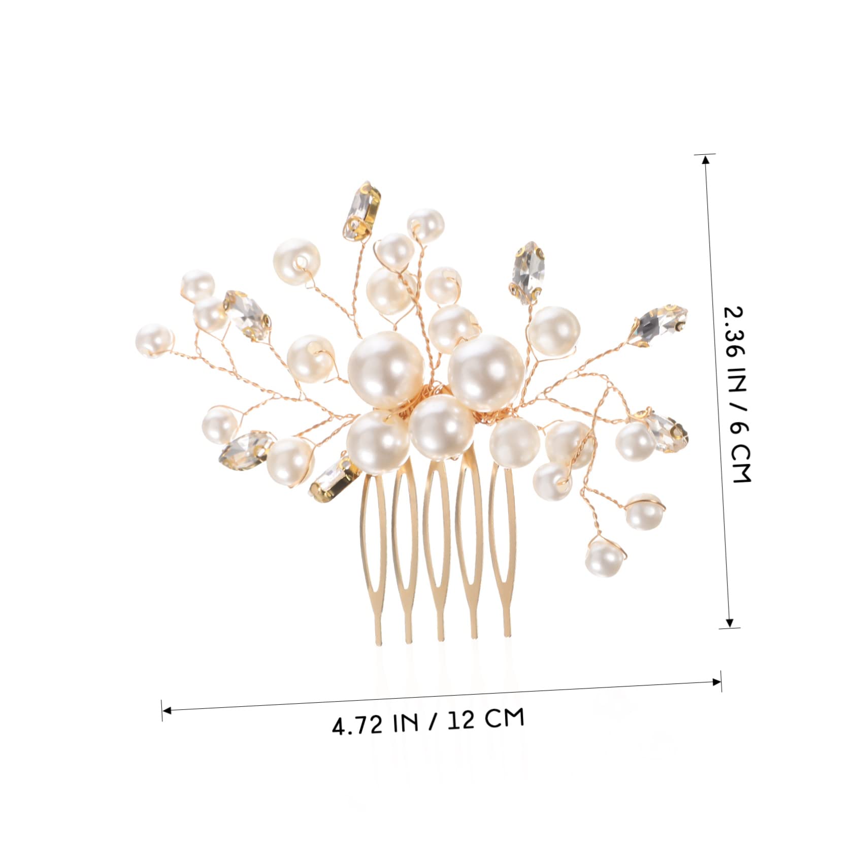 MAGICLULU 5 Set Eleganti Pettini Laterali Per Da Sposa Con Strass Per Donne Per Feste Di Nozze Eventi Speciali 2 Pezzi * 5
