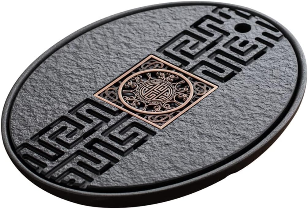 Bandeja de té, plato de té, bandeja de té Kongfu, bandeja de té de cerámica, caja de mesa con almacenamiento de agua para juego de té, bandeja de té Gongfu china, caja de mesa con almacenamiento de