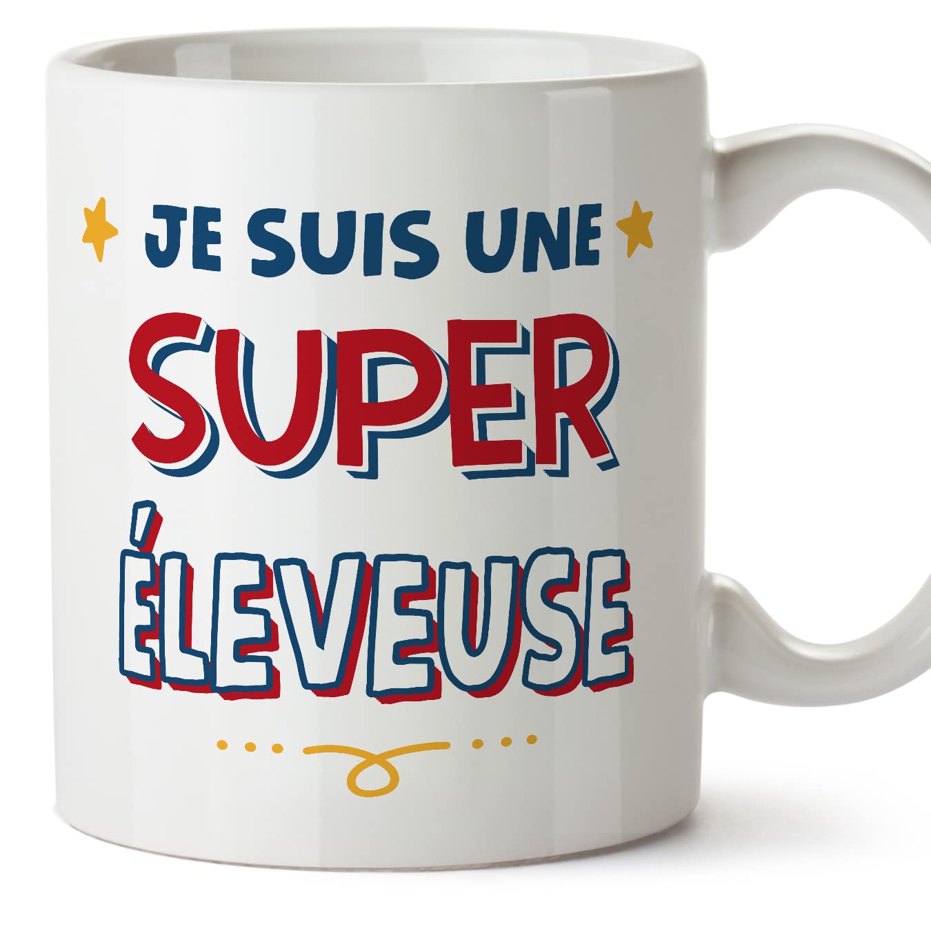 MUGFFINS STOCKBREEDER Woman Mug - in French - Je Suis Super - Funny Gift for Colleagues - Ceramic 11oz Mug — image 1