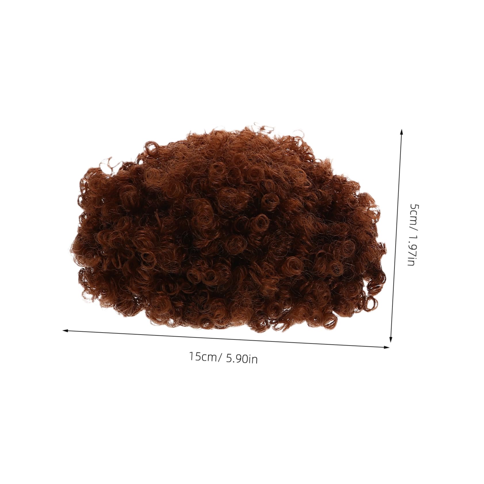 VALICLUD 1 Pair Wig Fake Hair Bun Hair Buns Brown High Temperature Wire