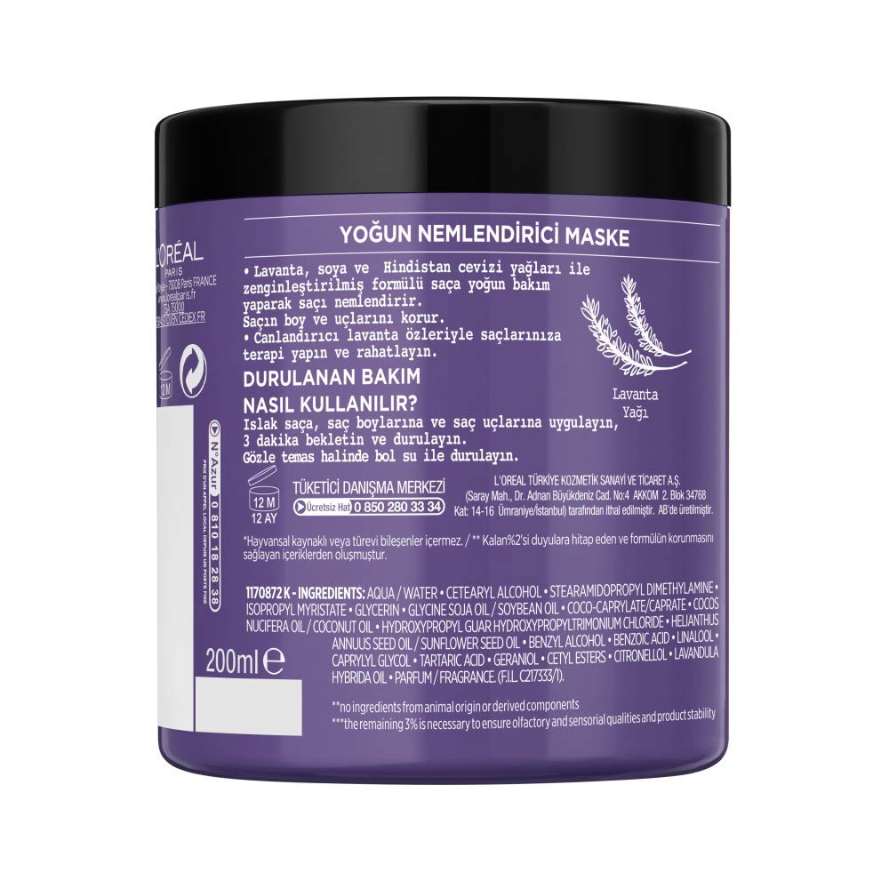 L’Oréal Paris Botanicals Fresh Care Lavanta Yatıştırıcı Maske, 200 Ml