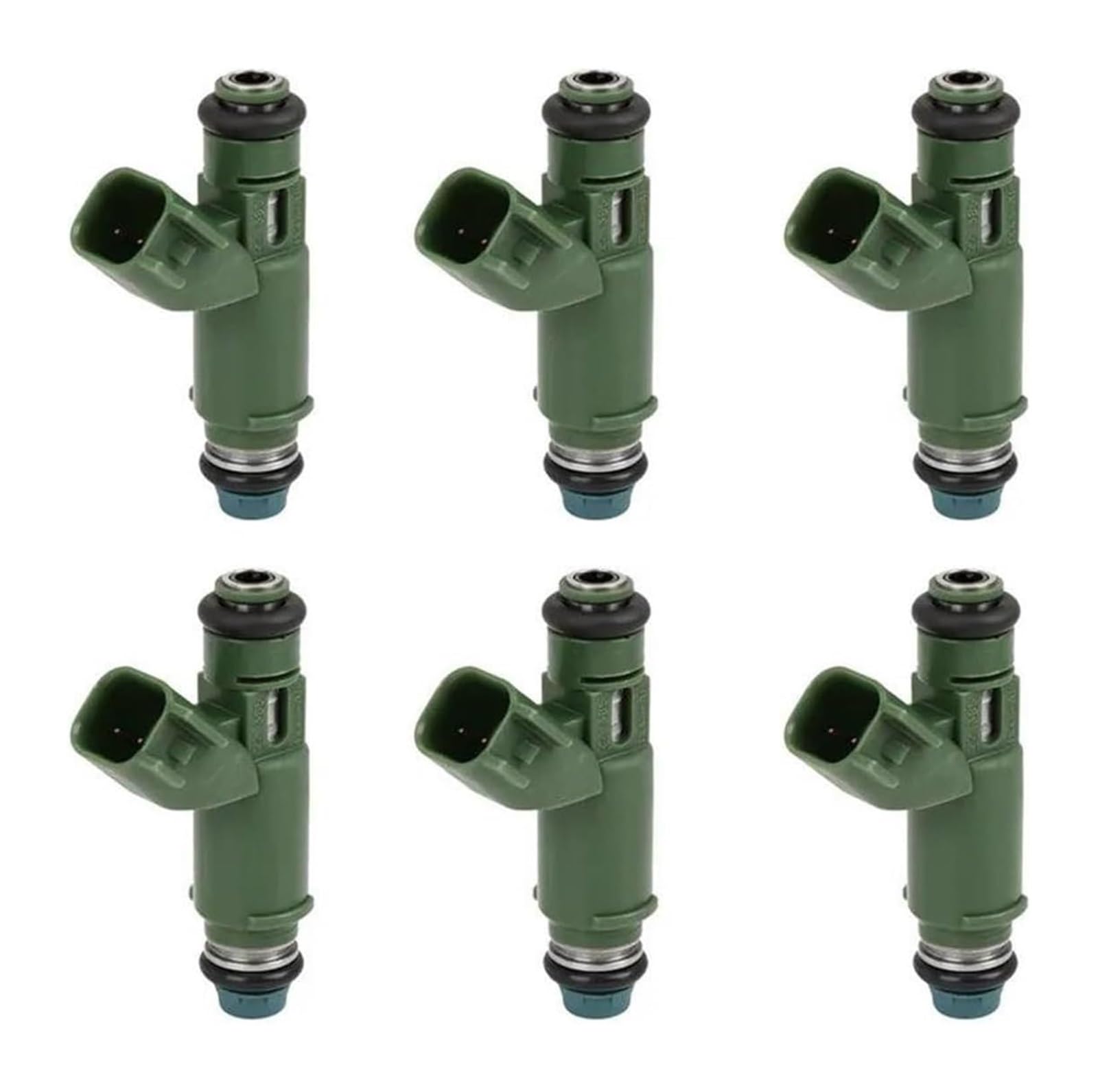 Wekpopmevl One Color Oil Petrol Fuel Injector Nozzle For Jaguar For X-Type 2.5L V6 2002-2005 3.0L 2002-2008 Engine Parts 6Pcs Fuel Injector Nozzle 852-12234 195500-4011 1X4z9f593ab