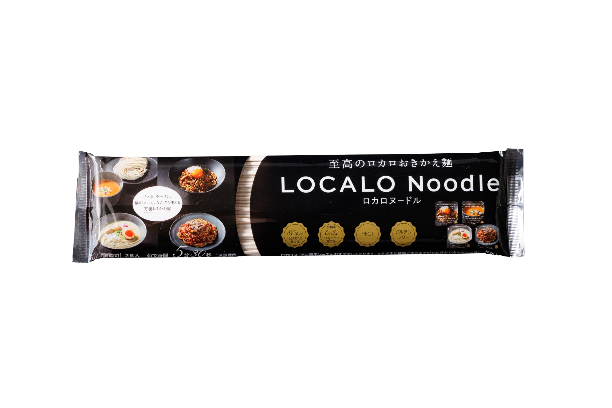 Amazon | 【麺のみ】LOCALO Noodle ロカロヌードル 2食1袋 (減塩/低GI