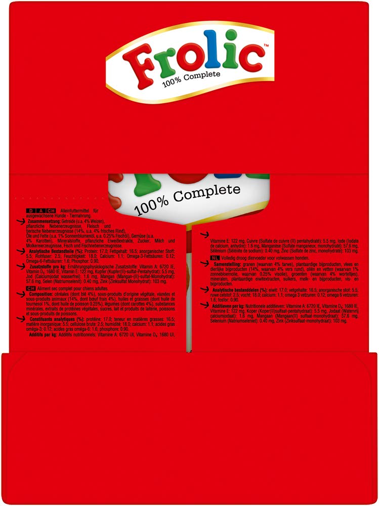 Frolic Hundetrockenfutter – Trockenfutter im Frischepack mit frischem Rind, Karotten und Getreide – Beutel (5 x 1,5kg)