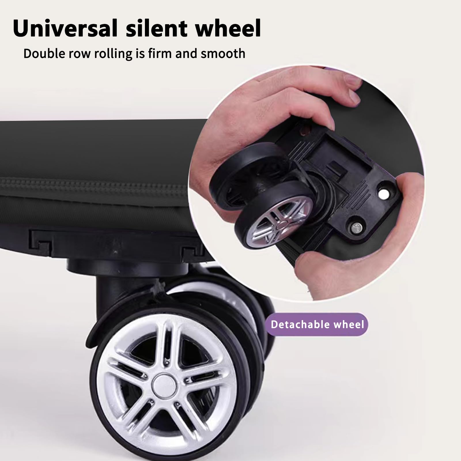 Bolsa de Viaje con Ruedas, Bolsa de Viaje Plegable Impermeable de Gran Capacidad Equipaje de Mano Ampliable con Ruedas Extraíbles Bolsa de Fin de Semana para Mujer Equipaje de Mano de Viaje