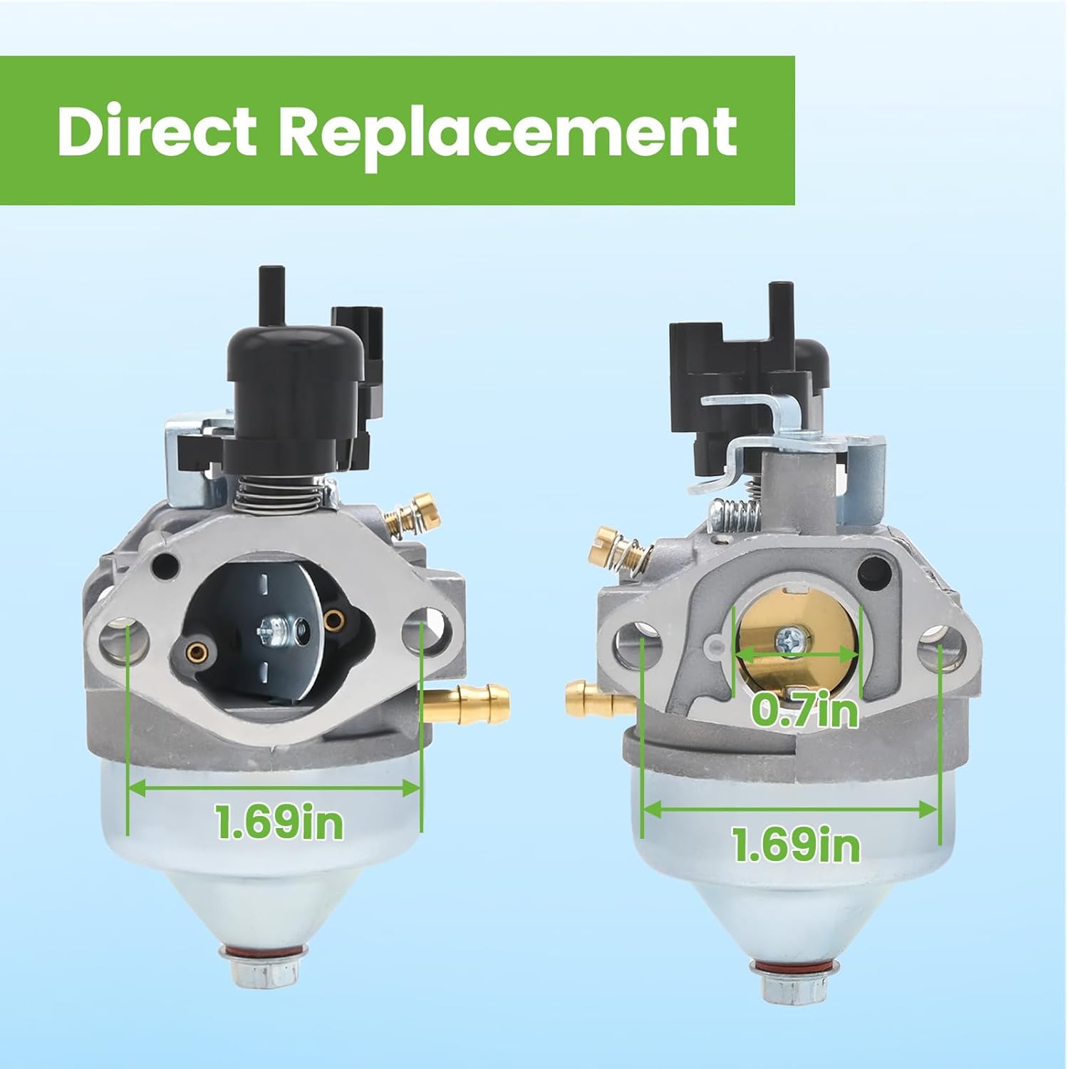 16100-Z0Y-M42 (BB75FB) Carburetor with Filter Kit for Honda GCV190LA S3C S3L Engine HRX217K1 K2 K3 K4 K5 Lawn Mower Engines (Auto Choke)
