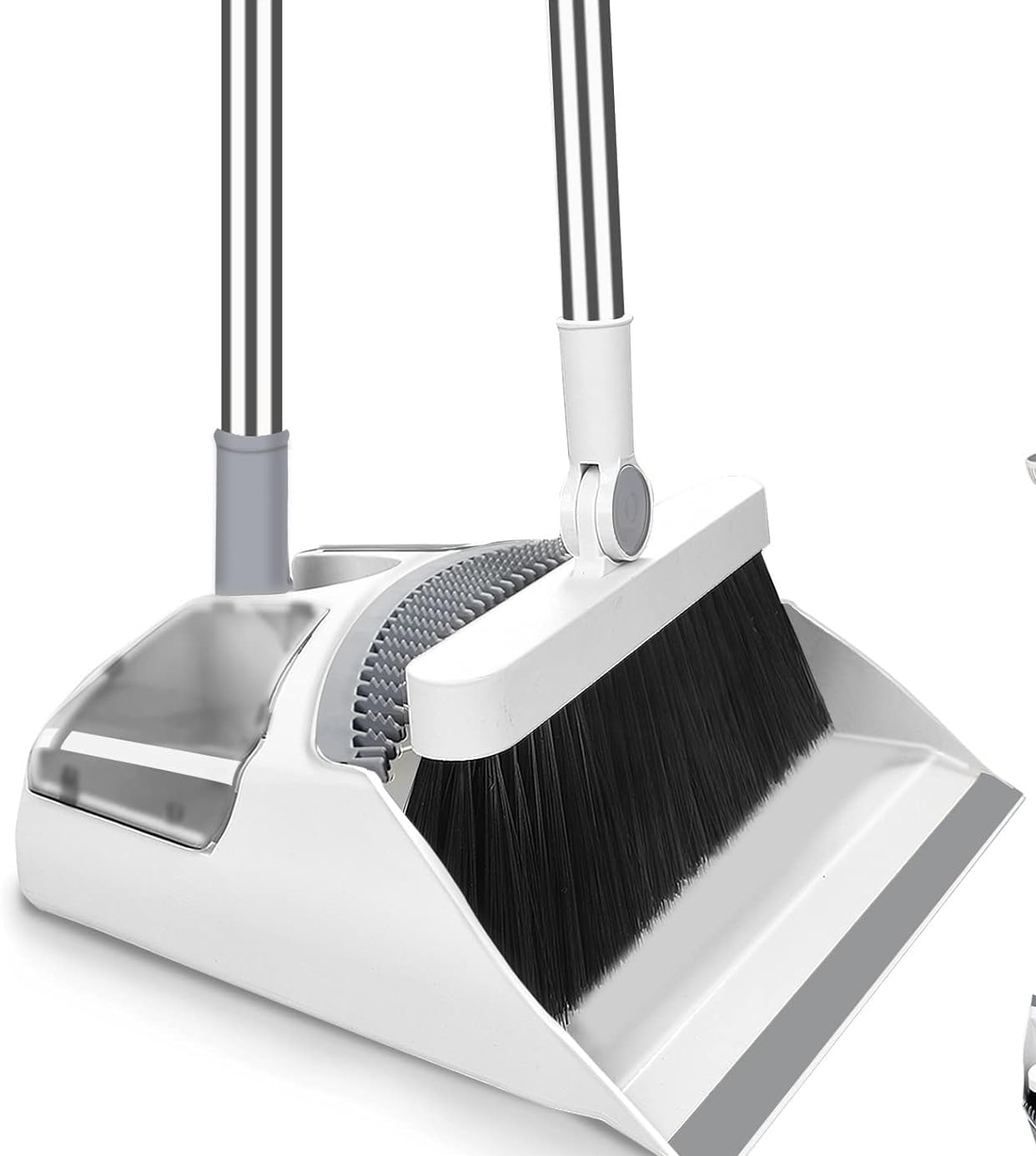 IMUU Broom Brush & Dustpan Set Foldable Stainless Long Handle Commercial Dust Pan Lightweight 180° Rotating Broom, Standing Dust Pan with CombTeeth for Pet Dog Hair Home Kitchen Office Cleaning (B0CQRN5PC4) Amazon Price History, Amazon Price Tracker