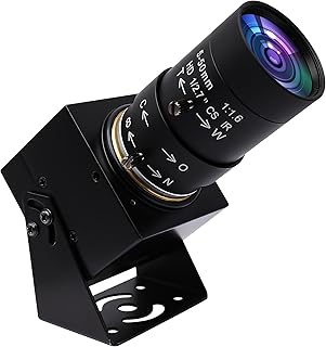 SVPRO 8MP USB Camera Manual Focus Webcam with Varifocal 5-50mm CS Mount Lens-10X Zoom External Camera for Laptop PC Computer,Plug and Play UVC Camera