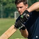 ZYNEX WEAR Sports PVC DOTED Cotton Gloves halp for Cricket Bating and Full grriping in bat Hand he is incris for Bating (Pair Black) gallery image