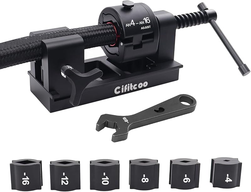 Ferramenta para Instalação de Conexões AN Cifitcoo com 6 Matrizes de -4AN a -16AN – Kit com 1 unidade