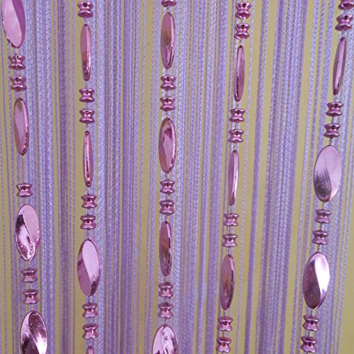 Unique Bargains Beaded String Door Window Curtain Tassel Fly Screens Room Divider