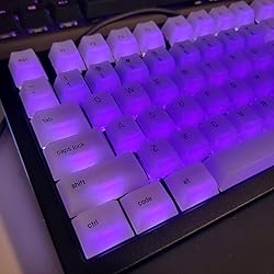 Glorious Polychroma Keycaps: Clear for RGB Shine Through for Mechanical ...
