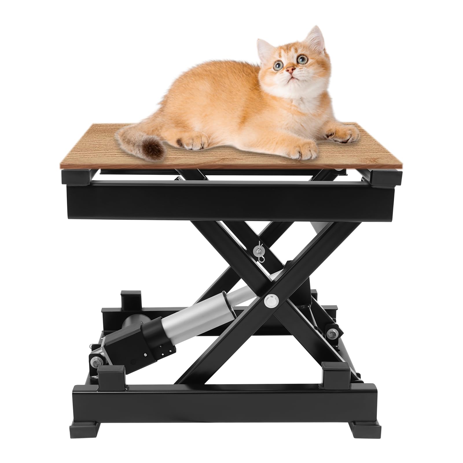 Liffshsy Electric Scissor Lift Table, 140/130/350/250/180LB Load 265-1270 Height Adjustable Lifting Platform Folded, Hydraulic Lift Table for Material Handling and Transportation (130LB)