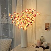 Vista 11 de Fantasee Purple Orchid Twig Lights, 20 LED Artificial Phalaenopsis Branch Lights Battery Powered Flexible Branch Decor Lights for Home Shop Window