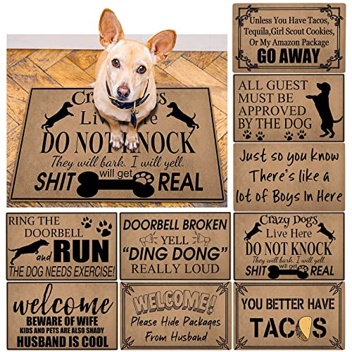 Tunkence Coir And Rubber Entryway Welcome Doormat Funny Floor Mats Decorative Doormat Life Quotes Or Letters Welcome Doormat For Outdoor & Indoor Use 16X24Inch #TOP3