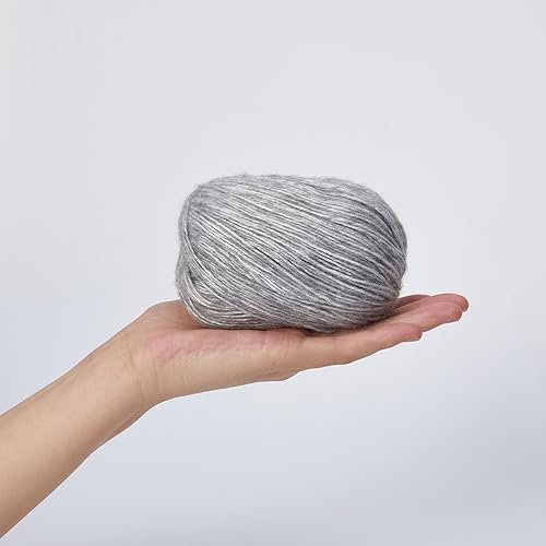 Miniatura 5 de NICEEC 4 madejas de hilo acrílico para tejer, hilo de peso para tejer, hilo suave y esponjoso, para manualidades, longitud total, 4 x 207 yardas, 4