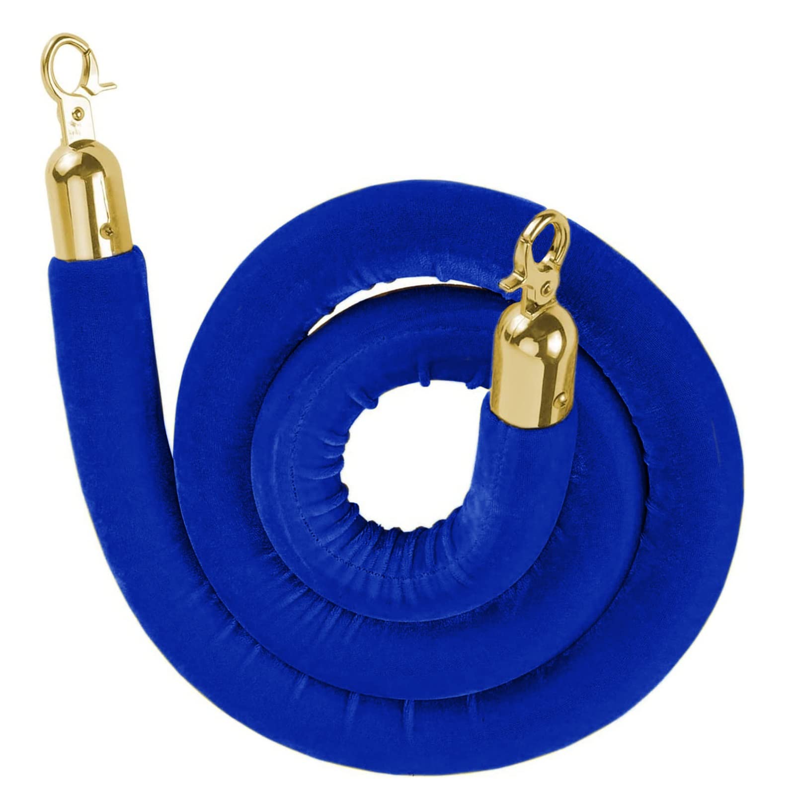 AUNANGLJSCS Rope barriers, Rope Divider,Queue Barrier for VIP Entry, HospitalBank Hanging Stanchion RopeCrowd Control(Blue,0.6M/24Inch/2Ft)