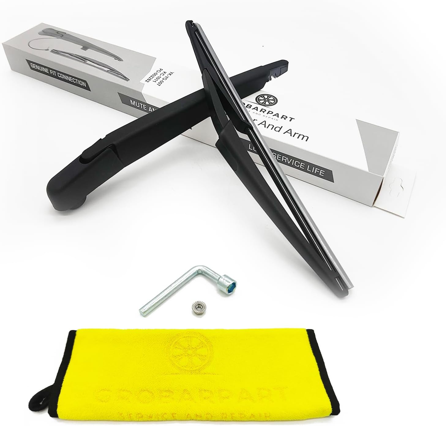 Rear Wiper Arm Blade Nut Set Fit for Nissan Pathfinder 2013 2014 2015 2016 2017 2018, Rogue 2014-2019, Rogue Select 14-15, Rogue Sport 17-19, QX60 14-19, Back Windshield Window Wiper