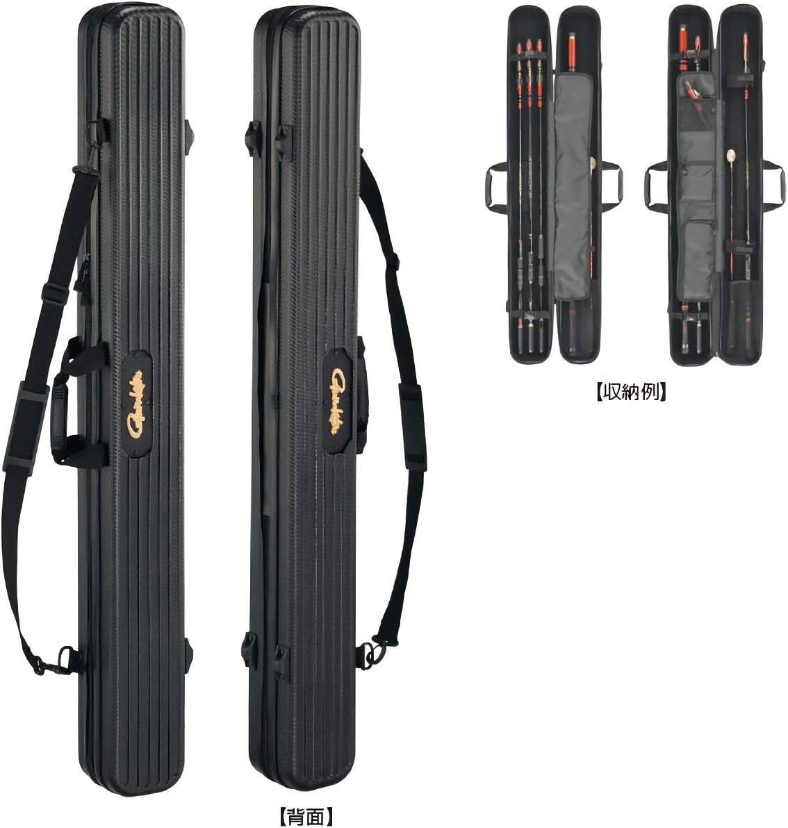 Amazon がまかつ Gamakatsu フィッシングロッドケース ストレート Gc290 ブラック 165 Gamakatsu がまかつ ロッドケース