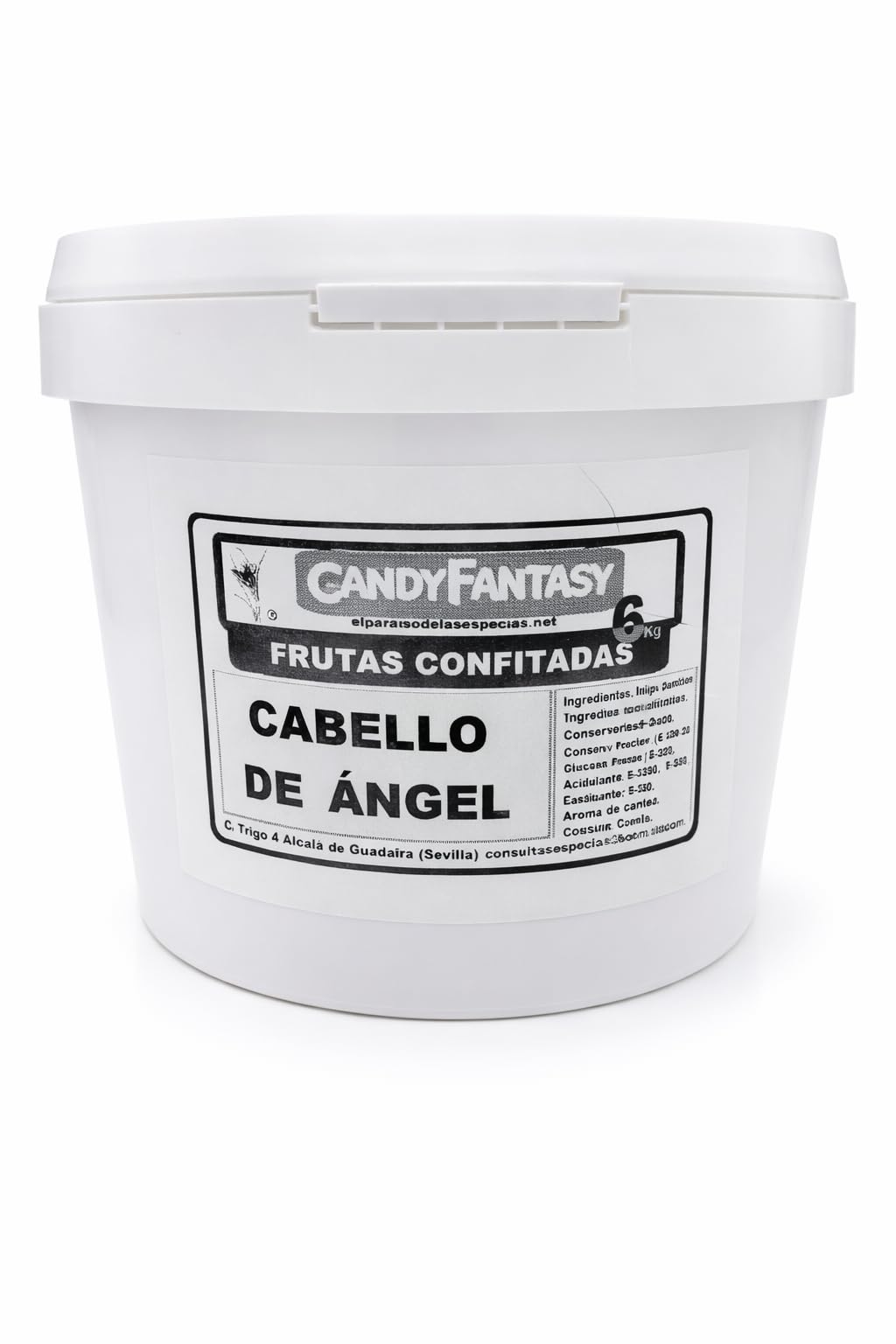 Cabello de Ángel 60° Brix – Relleno de Cidra para Repostería, Empanadillas, Hojaldres y Tartas – Formato Profesional 6 Kg - EL Paraíso de las Especias