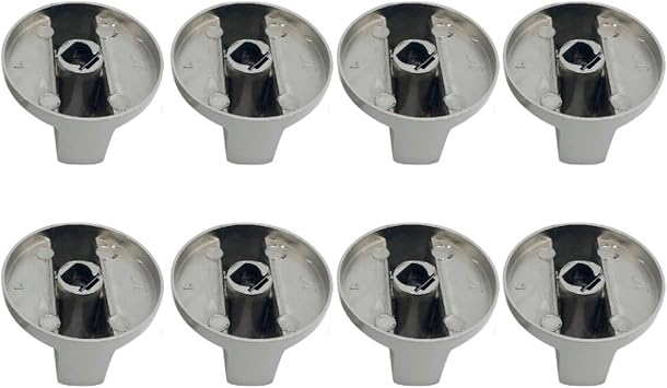 8 Pack Stove Knobs, 6mm Metal Rotary Gas Range Switch Control Burner Knobs Replacement for Gas Range Oven Stove