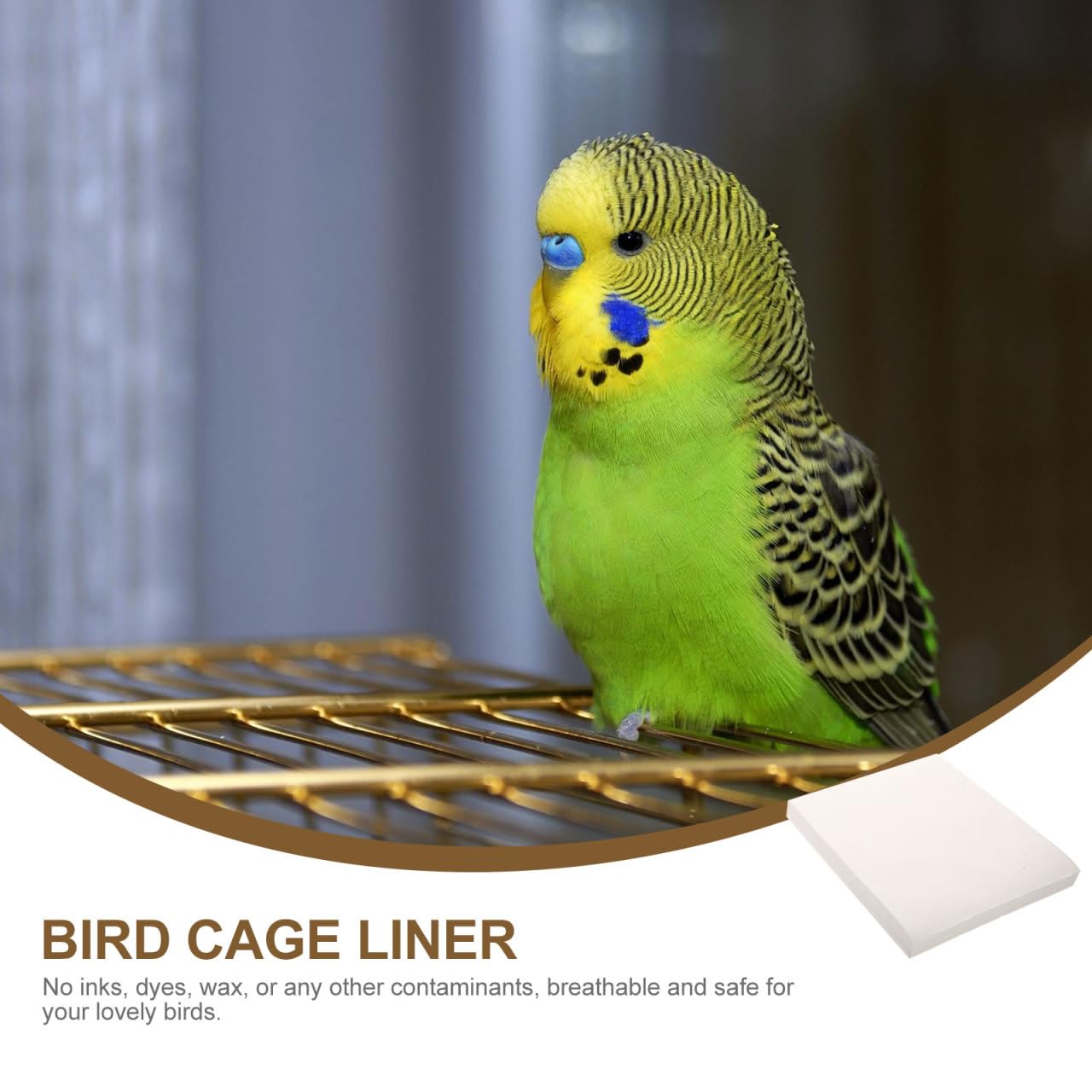 minkissy Doublure De Cage Oiseau Absorbante Non Tissé 13.78X9.84In Jetable Tapis Hygiénique Respirant pour Perroquet Protection Quotidienne