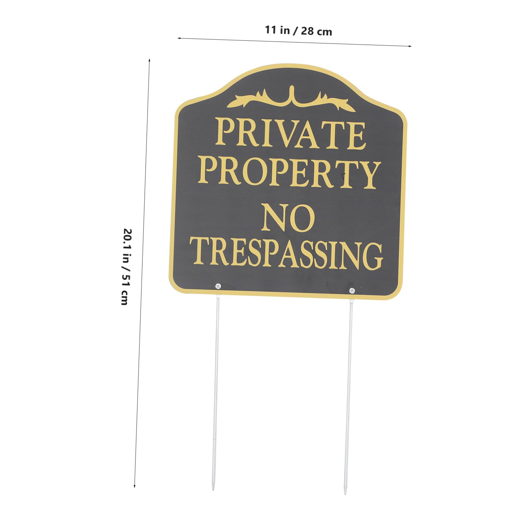 Toyvian Pannello Di Proprietà Privata Vietato Entrare Con Picchetto Pannello Di Sicurezza Esterno Resistente Alle Intemperie Per Giardino Casa E Pascolo Previene I Visitatori
