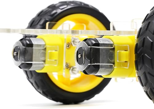 Miniatura 5 de The perseids Kit de chasis de auto inteligente con codificador de velocidad, 2 ruedas y caja de batería para adultos a partir de 16 años (2 ruedas)