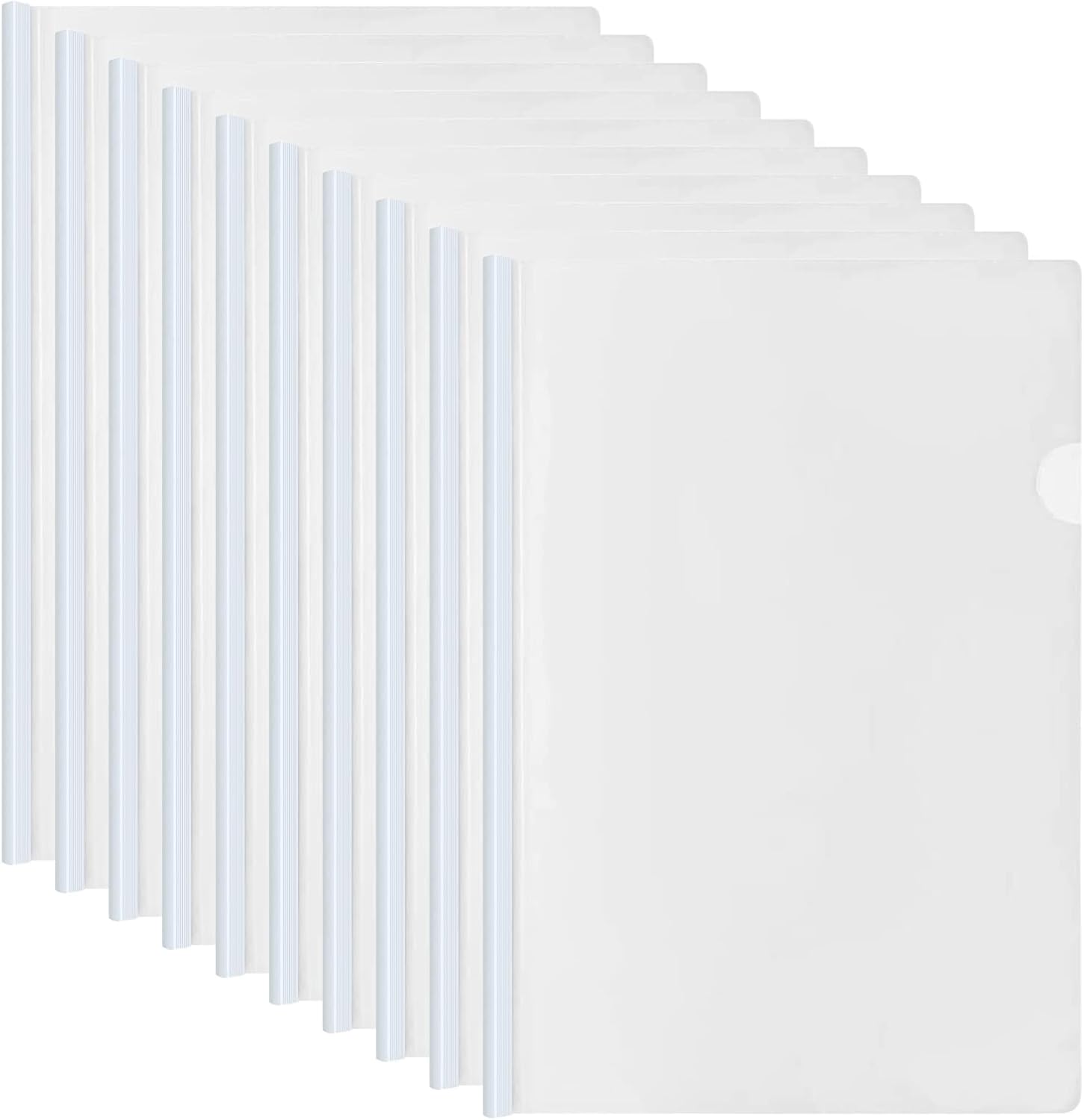 10 Stück Klar A4 Sliding Bar Binder, Datei Ordner Organizer Binder mit