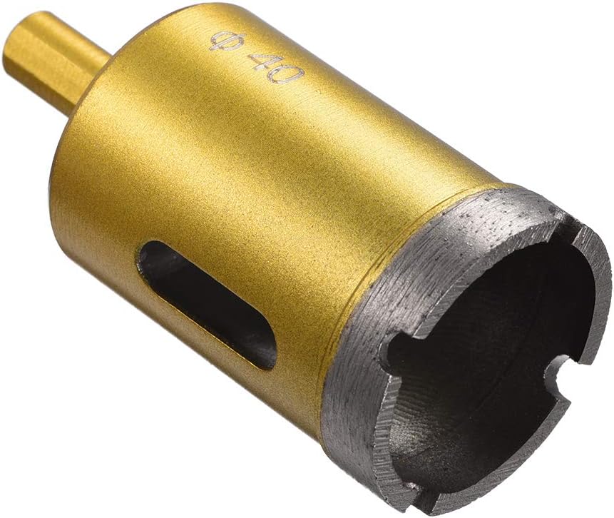 uxcell 40mm Dry/Wet Hole Saws Diamond Core Drill Bit for Concrete Brick Block Stone Masonry Tile Glass