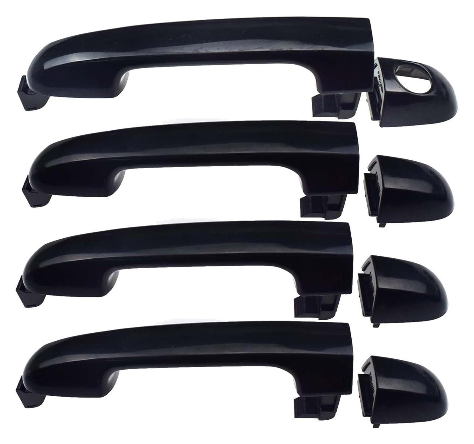 Qwqthgs Front Rear 4Pcs Car Exterior Door Handle Cap For Hyundai I20 2007-2014 82651-1J000 83652-1J000 83652-1J000ca Car Exterior Door Handle(Front Rear 4Pcs)