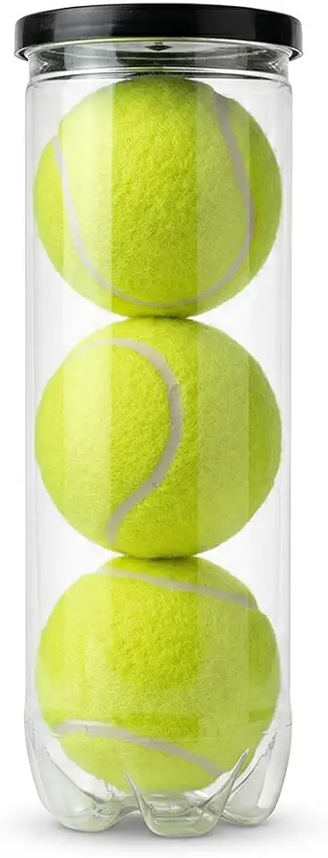 Kit 3 Bola Tênis Tubo Transparente Premium