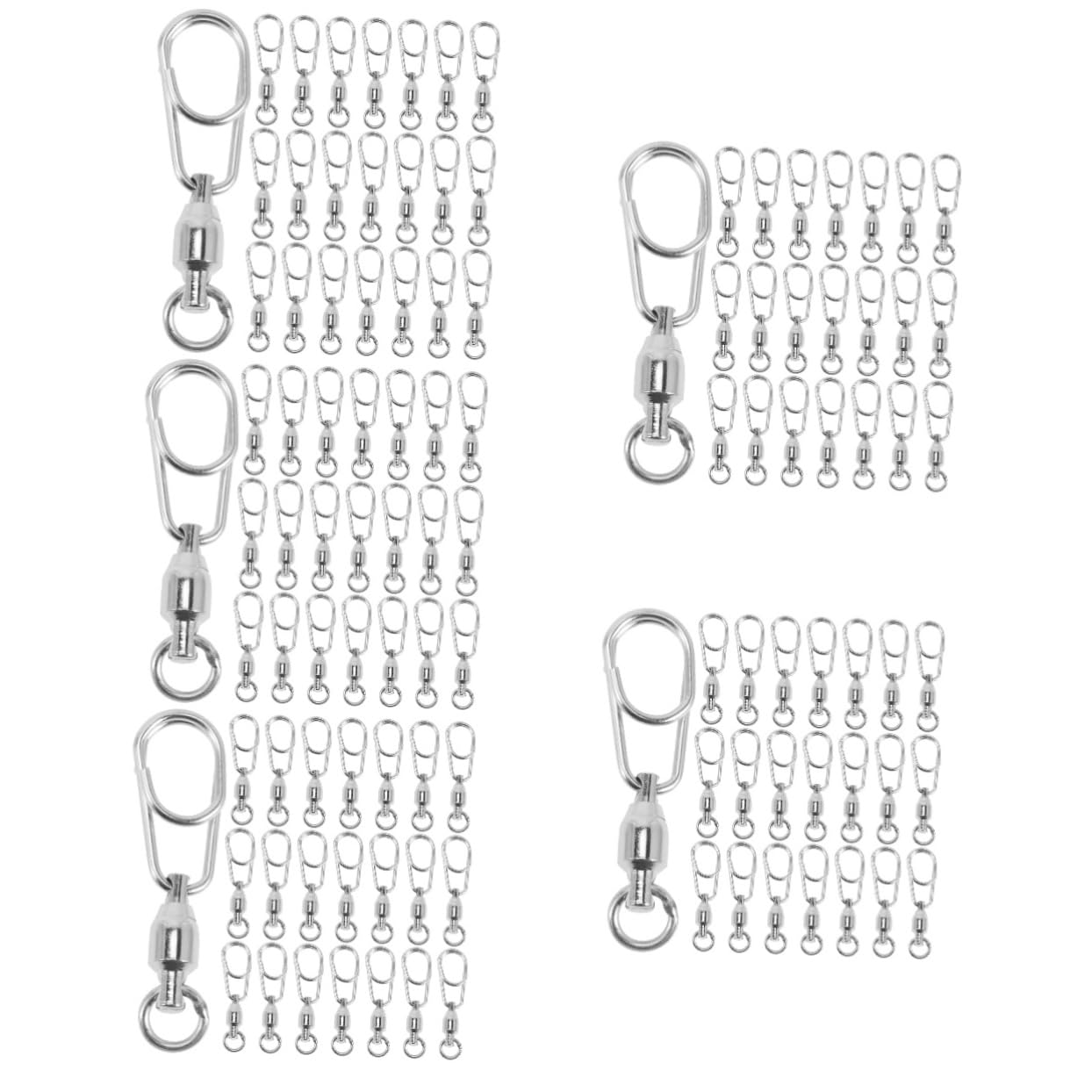 VANZACK Achtstelliger Ringverbinder Fishing Reel freilaufrolle Angeln fischköder Ersatzwirbel robuster Angelring robuster Köderwirbel Robustes Angelgelenk Rostfreier Stahl