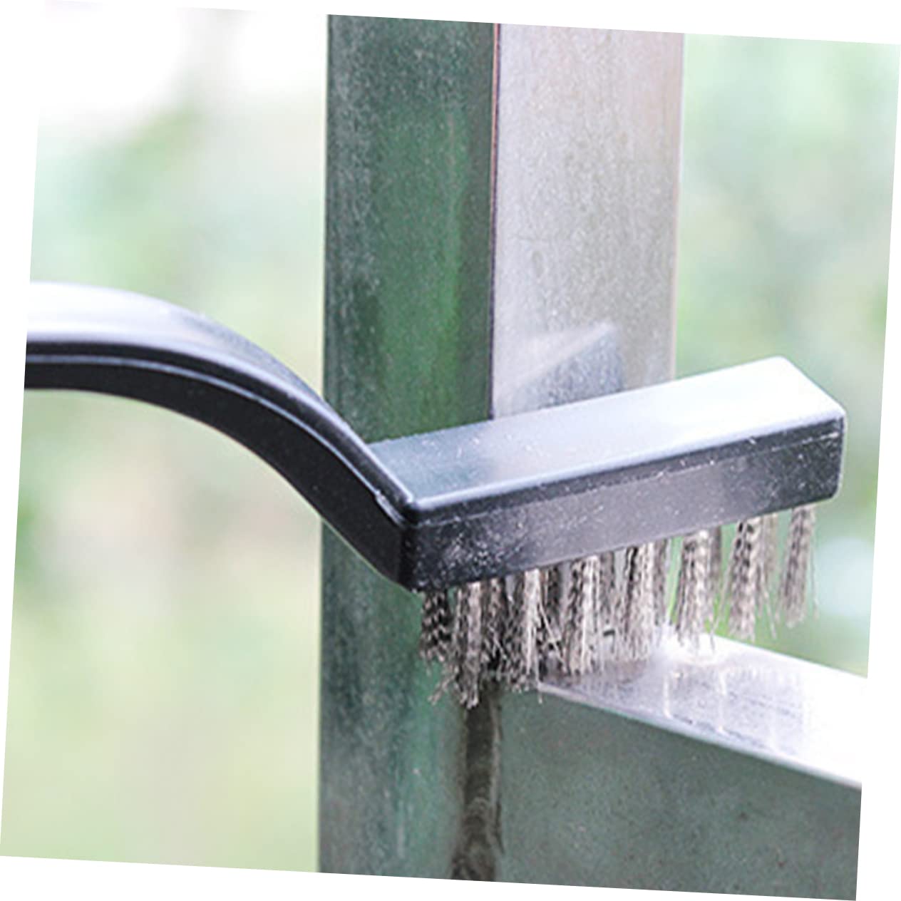 Garneck 12pcs Scratch Wire Brush Set Stainless Steel Wire Brush for Motor Door Window Cleaning