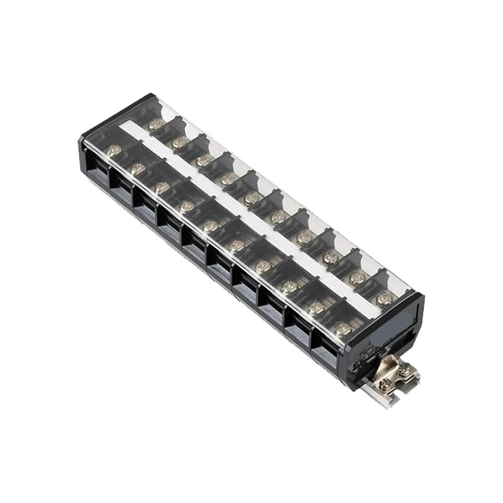 Bloque de terminales TD-1520 negro para instalación eléctrica y paneles de control 2